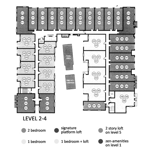 Aloft Floor Plan Level 2,3,4