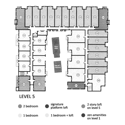 Aloft Floor Plan Level 5
