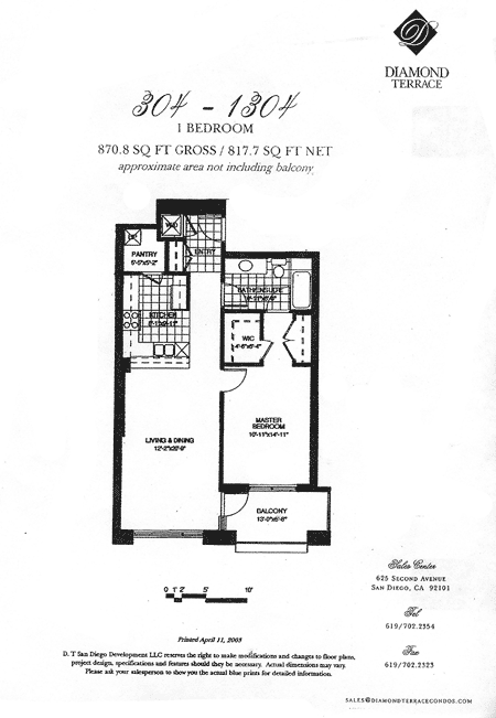 Diamond Terrace Floor Plan 304