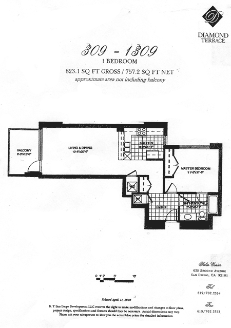 Diamond Terrace Floor Plan 309