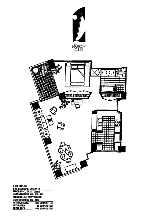 Harbor Club Floor Plan C1