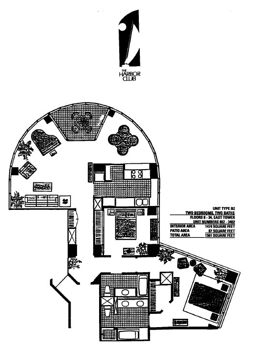 Harbor Club Floor Plan B2