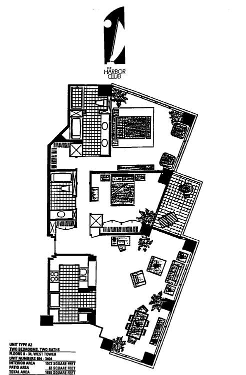 Harbor Club Floor Plan A2