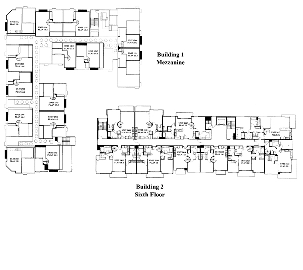Park Blvd Floor Plan – Mezzanine & 6th Floor