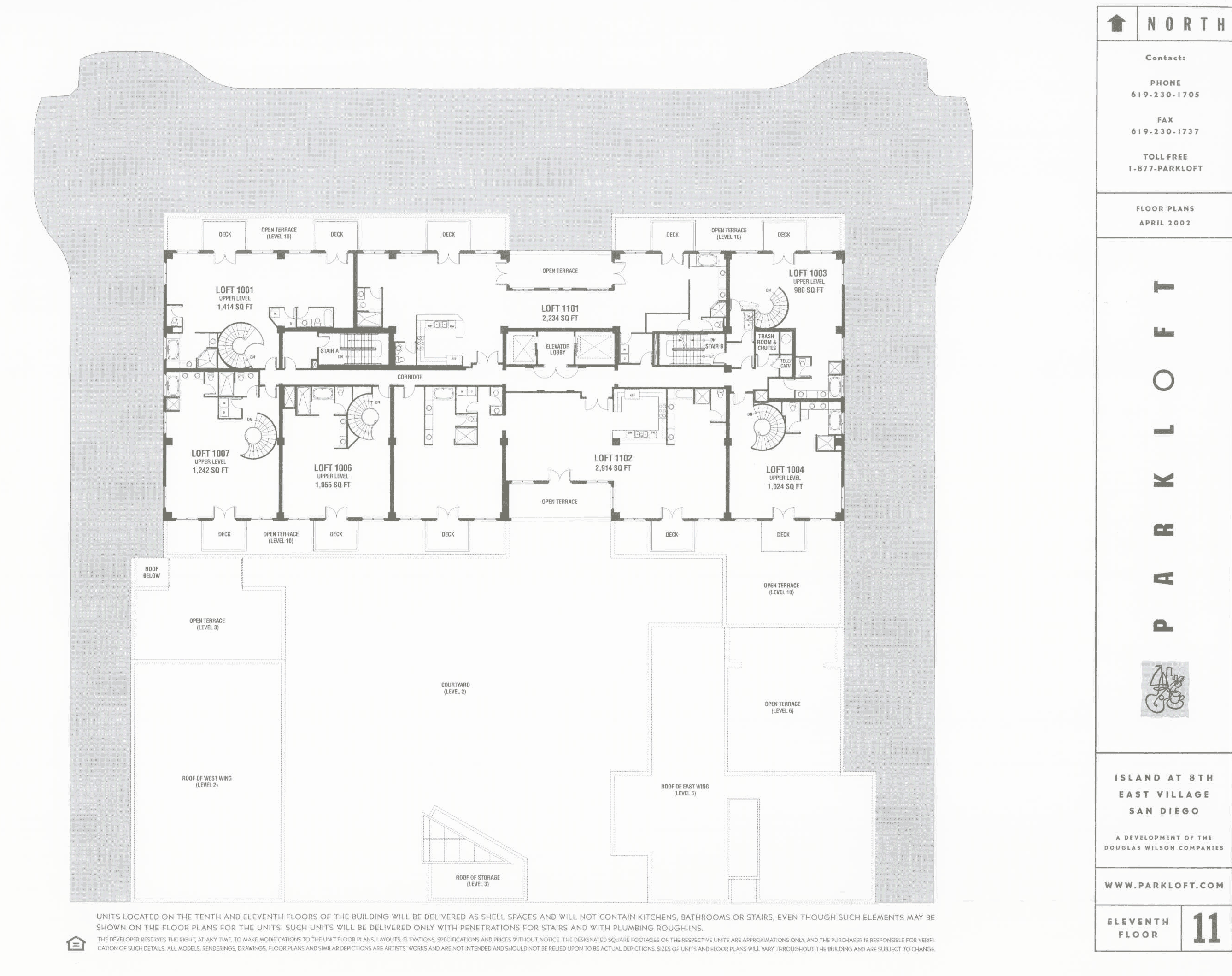 Parkloft Floor Plan 11th Floor