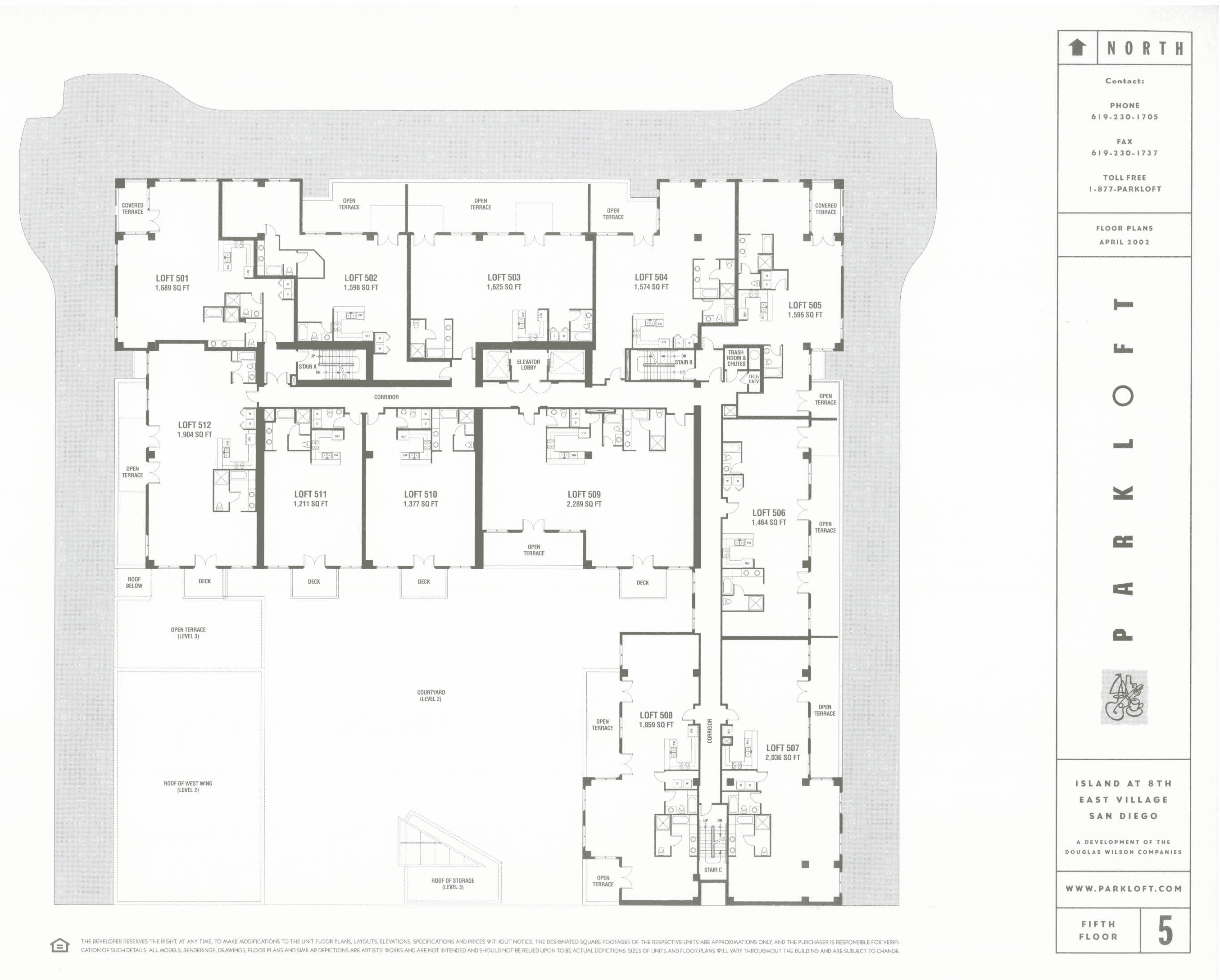 Parkloft Floor Plan 5th Floor