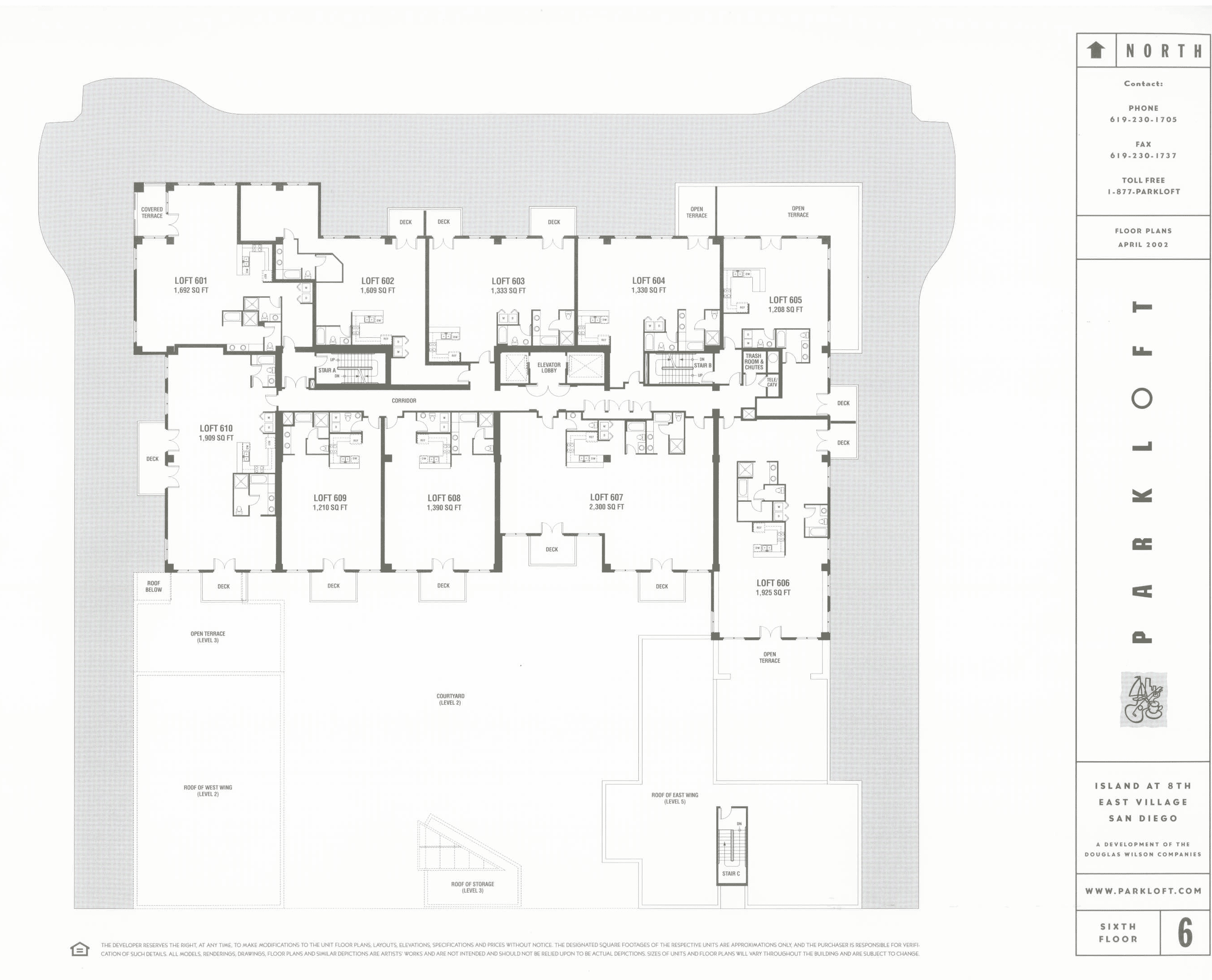 Parkloft Floor Plan 6th Floor