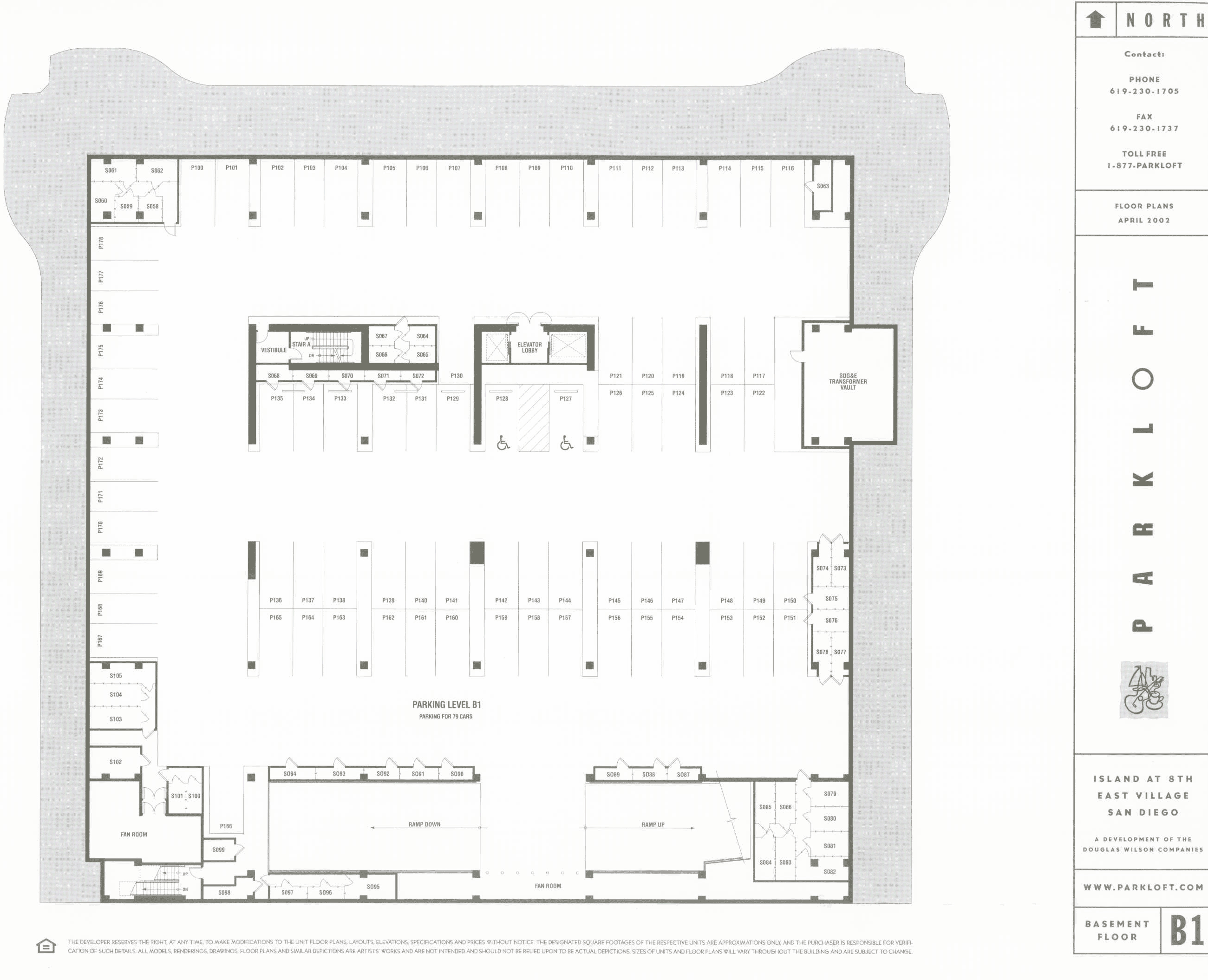 Parkloft Floor Plan Basement Floor