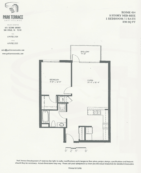 Park Terrace Floor Plan 414