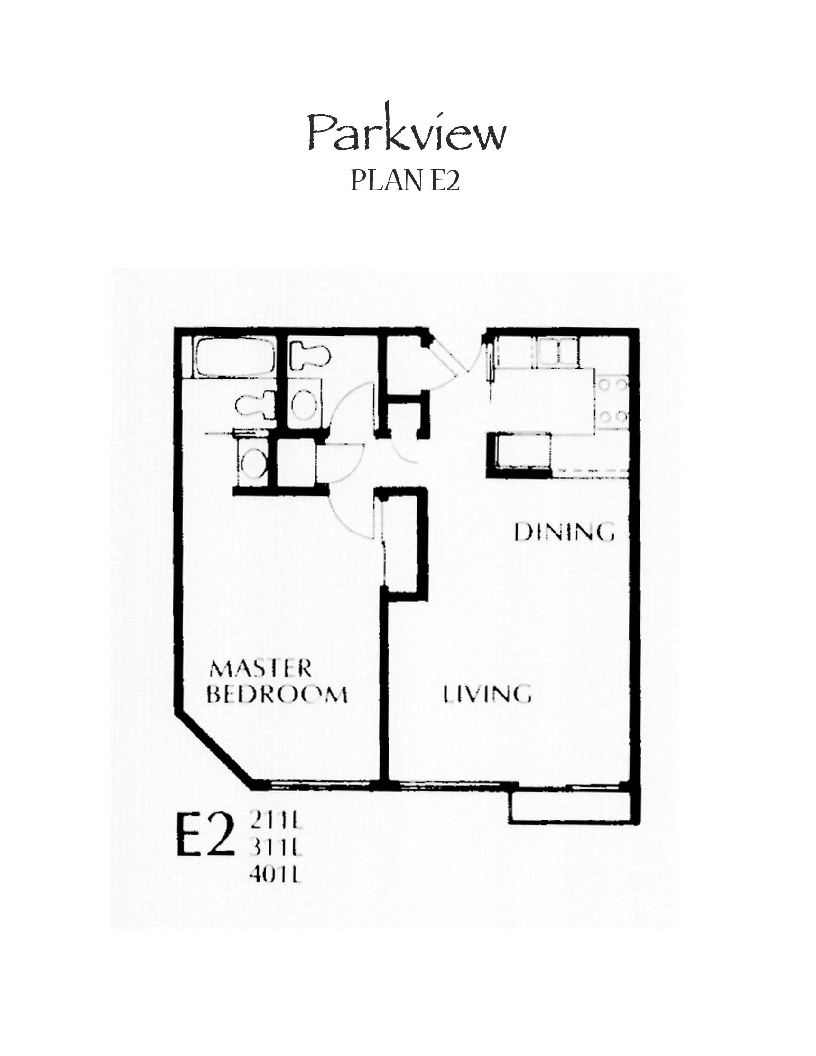 Parkview Floor Plan E2 San Diego Downtown Communities