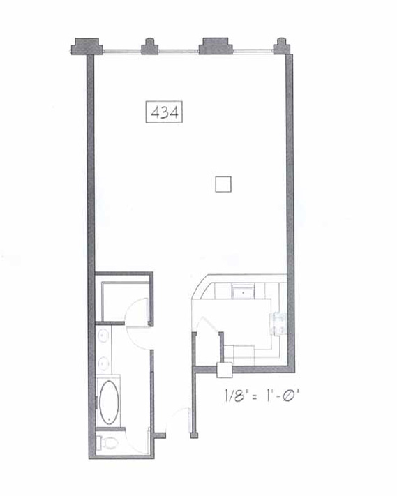 Samuel Fox Loft Floor Plan – 434