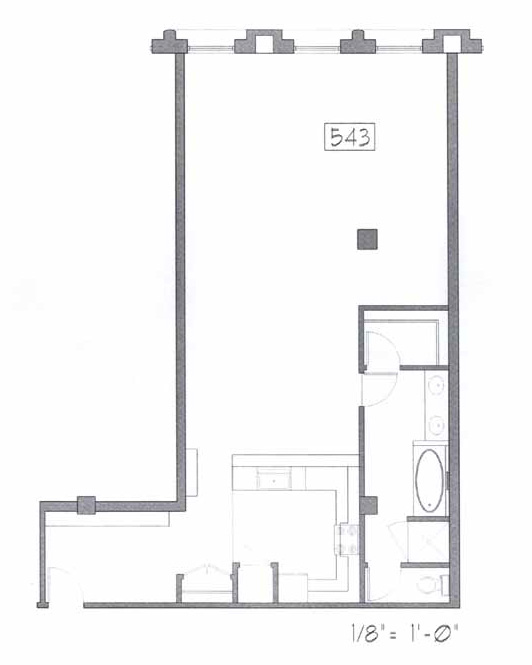 Samuel Fox Loft Floor Plan – 543