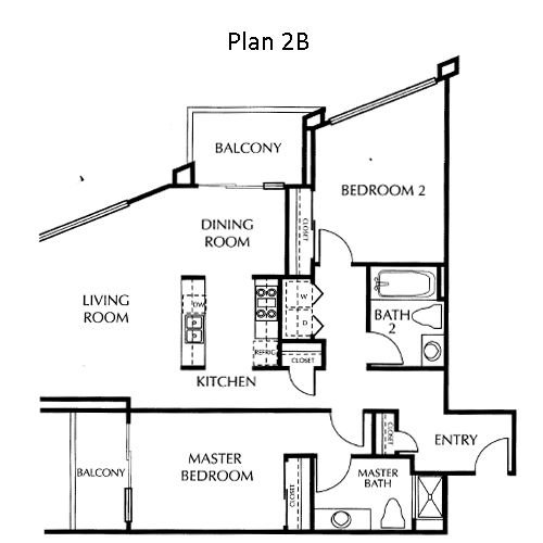 The Mills Floor Plan 2B