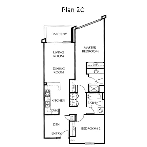 The Mills Floor Plan 2C