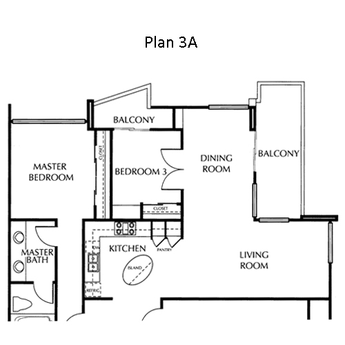 The Mills Floor Plan 3A